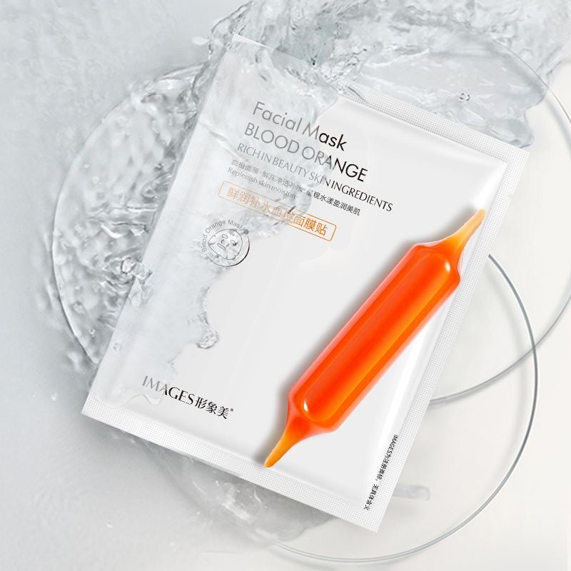 Images Facial Mask Blood Orange Delivers Hydration Beautiful Skin 1pc