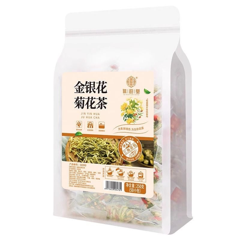 惠民堂 金银花菊花茶 清肝明目 清咽利喉 50茶包 250克