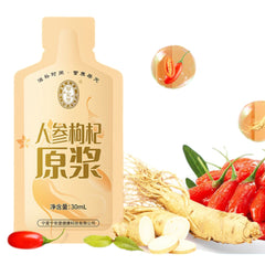 NingAnPu Fresh Ginseng Goji Wolfberry Juice 30ml Renshen Gouqi